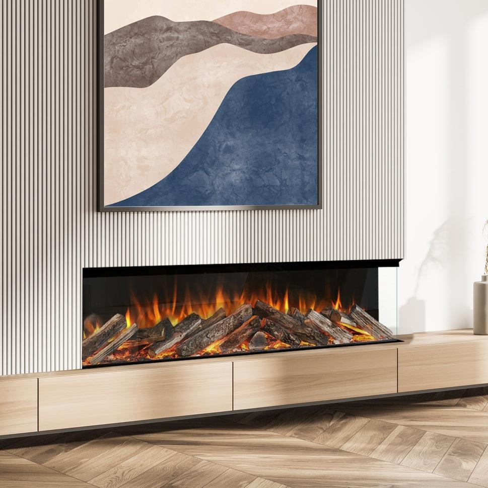 Evonic 1800 Volante Black Edition Electric Fireplace