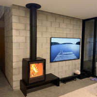 PAD 7" Insulated 4m Flue Kit - Black