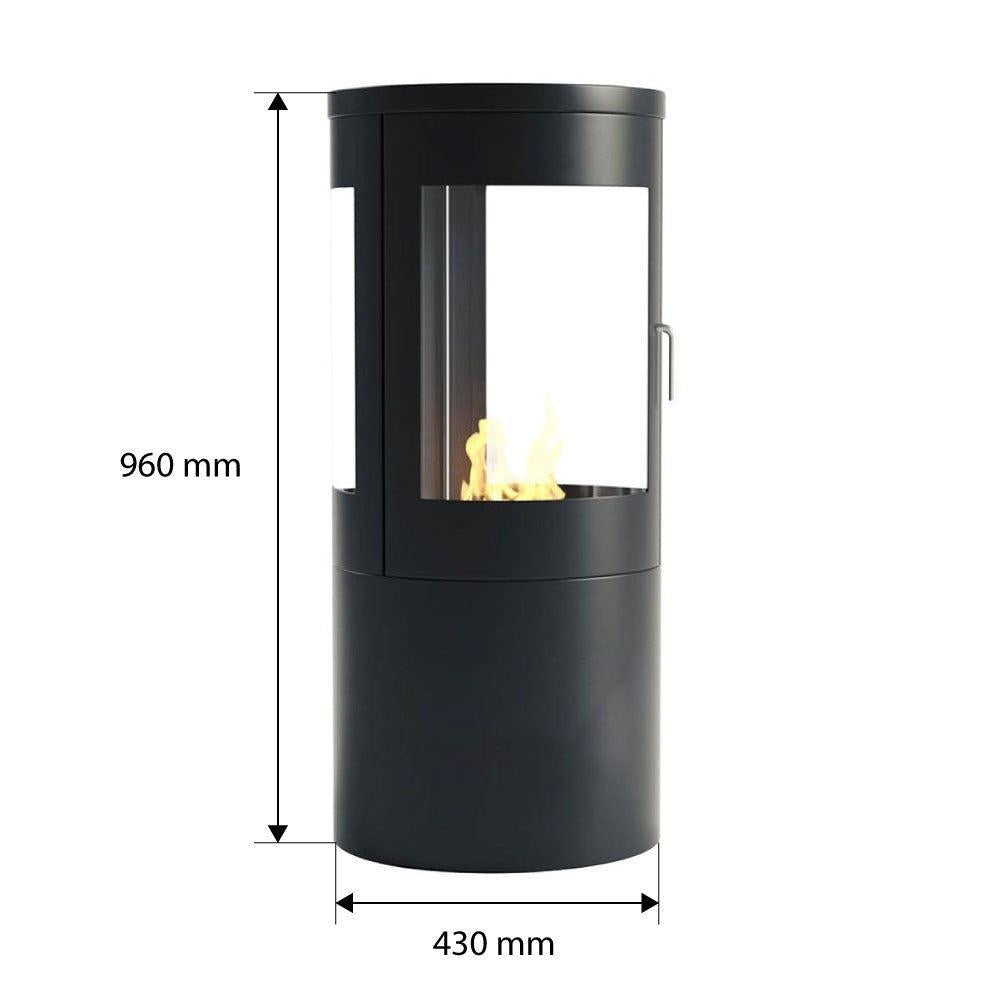 Scandi Columbus Freestanding Ethanol Fireplace