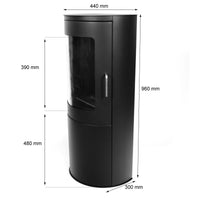 Scandi Richmond Freestanding Ethanol Fireplace