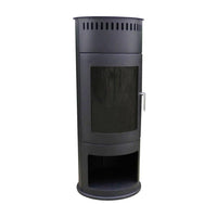 Scandi Washington Black Freestanding Ethanol Fireplace