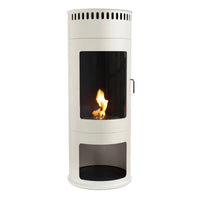 Scandi Washington White Freestanding Ethanol Fireplace