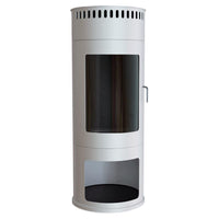 Scandi Washington White Freestanding Ethanol Fireplace