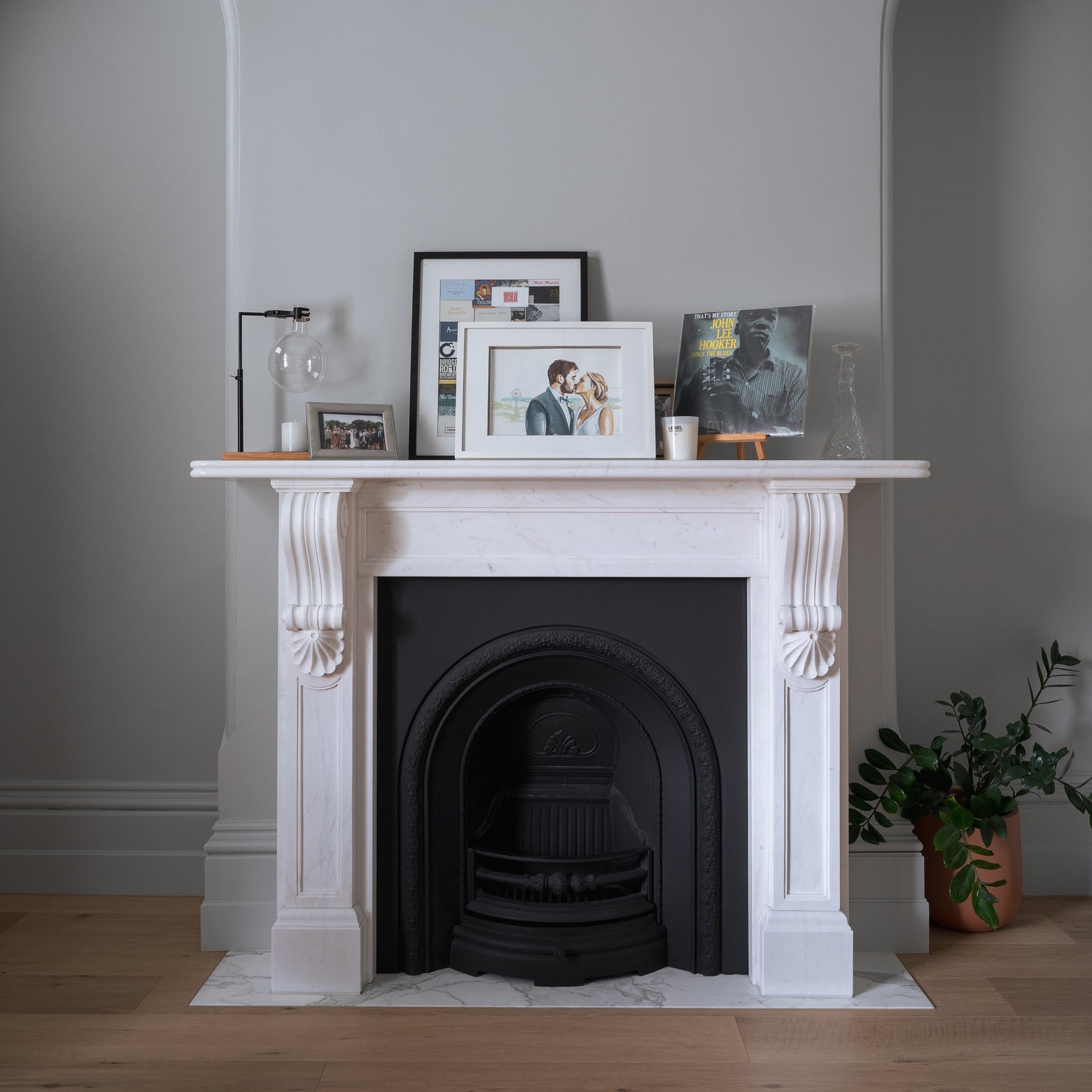George Marble Mantle White