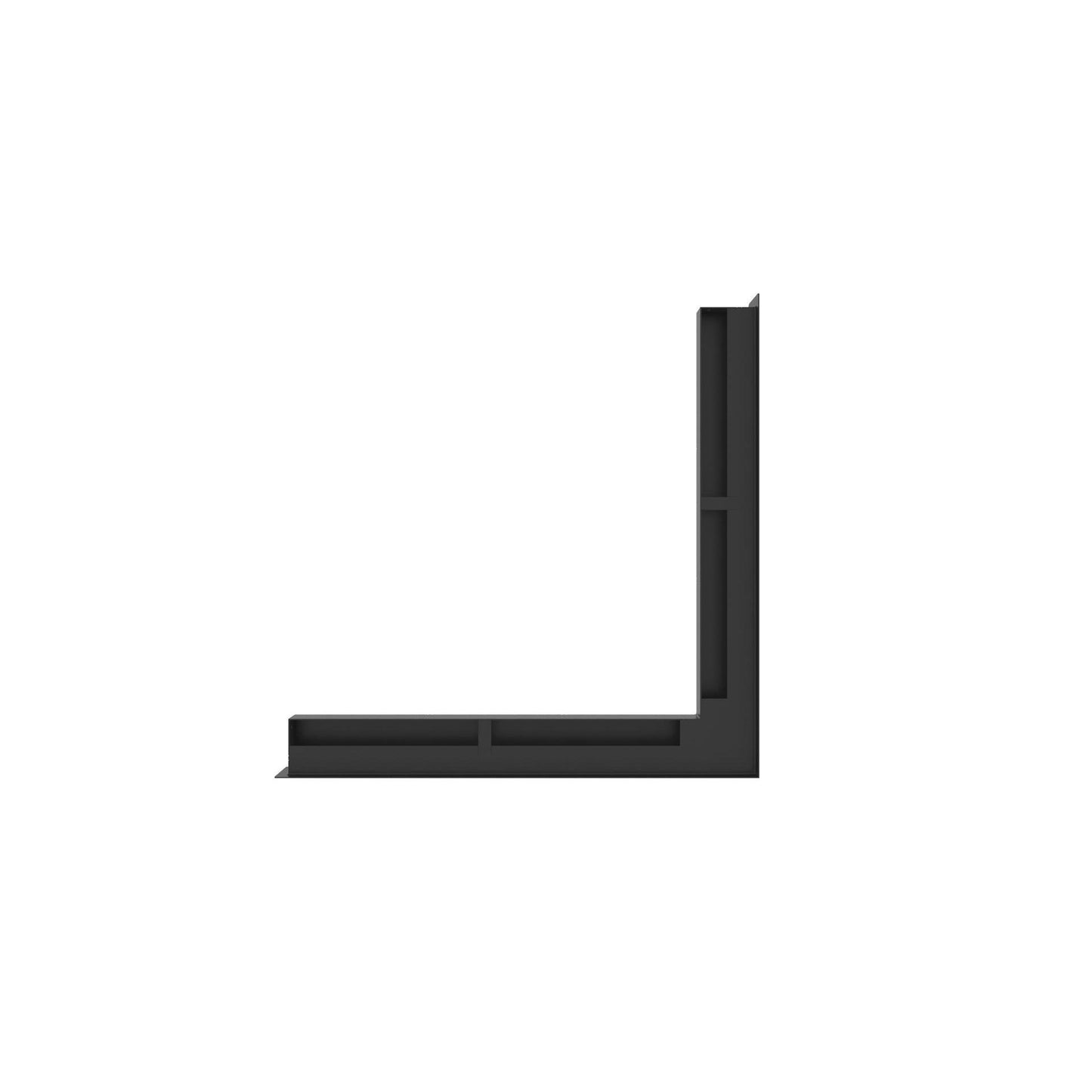 Hestia Corner Vent 60x560x560mm - Black