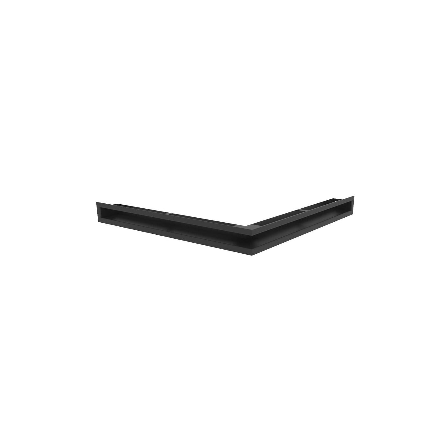 Hestia Corner Vent 60x560x560mm - Black