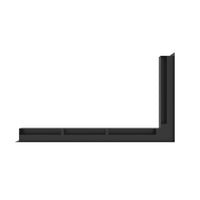 Hestia Corner Vent 60x800x450mm - Black - Right