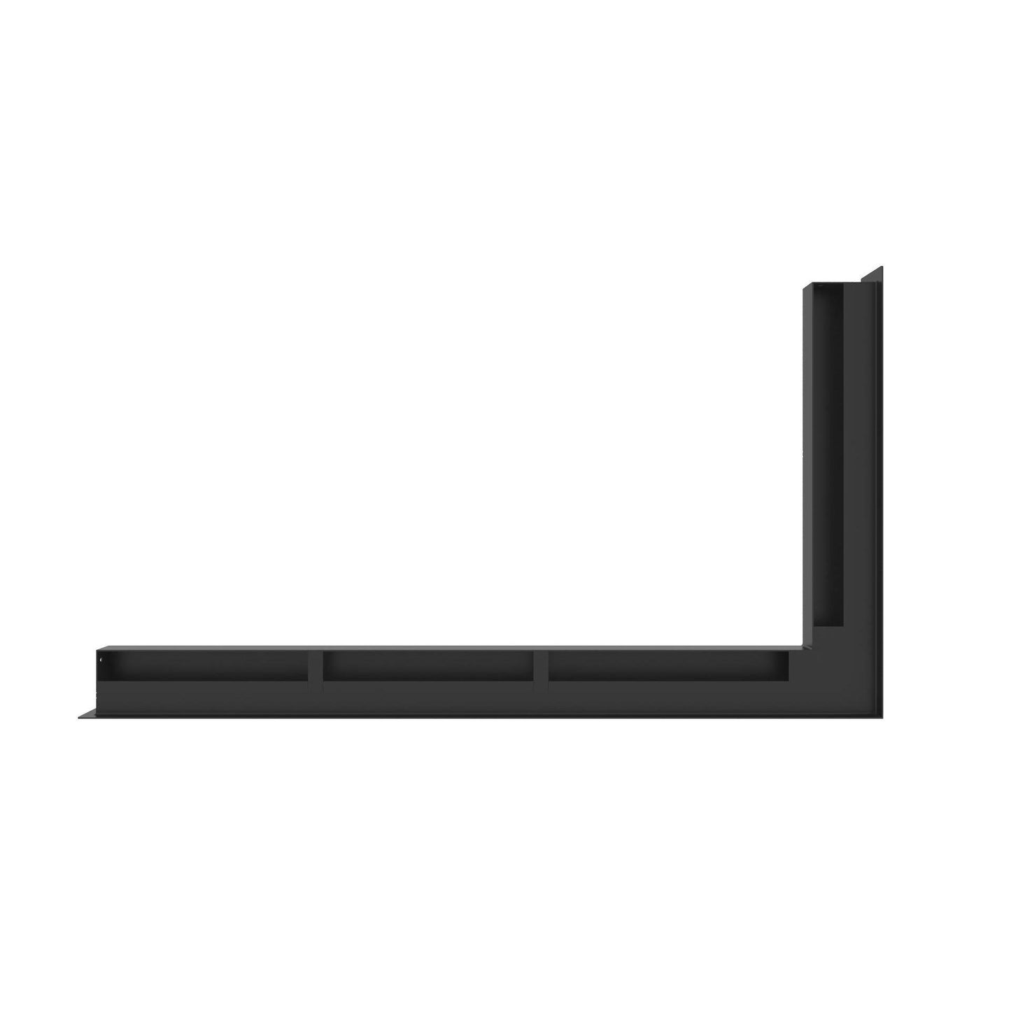 Hestia Corner Vent 60x800x450mm - Black - Right