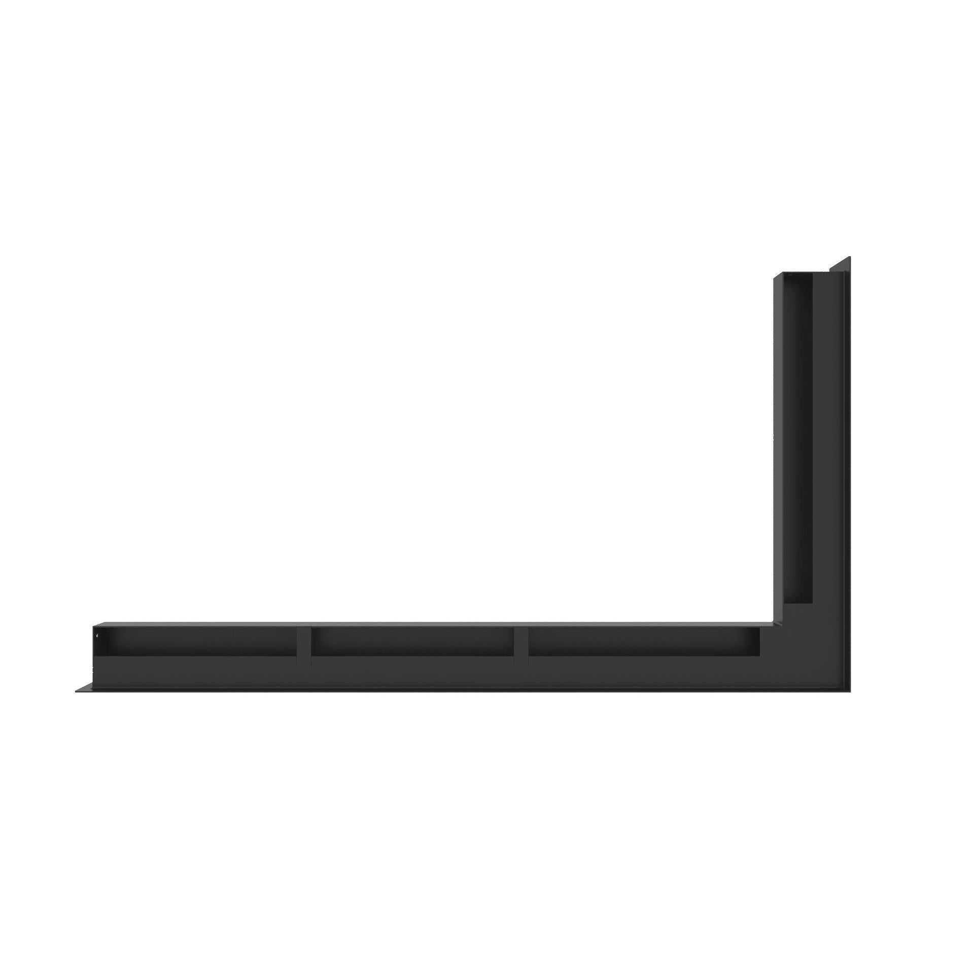 Hestia Corner Vent 60x800x450mm - Black - Right