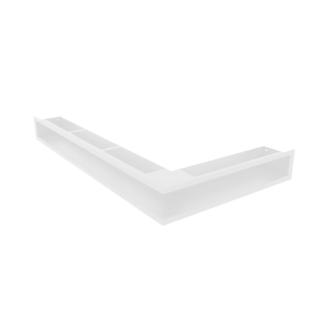 Hestia Corner Vent 60x800x450mm - White - Right