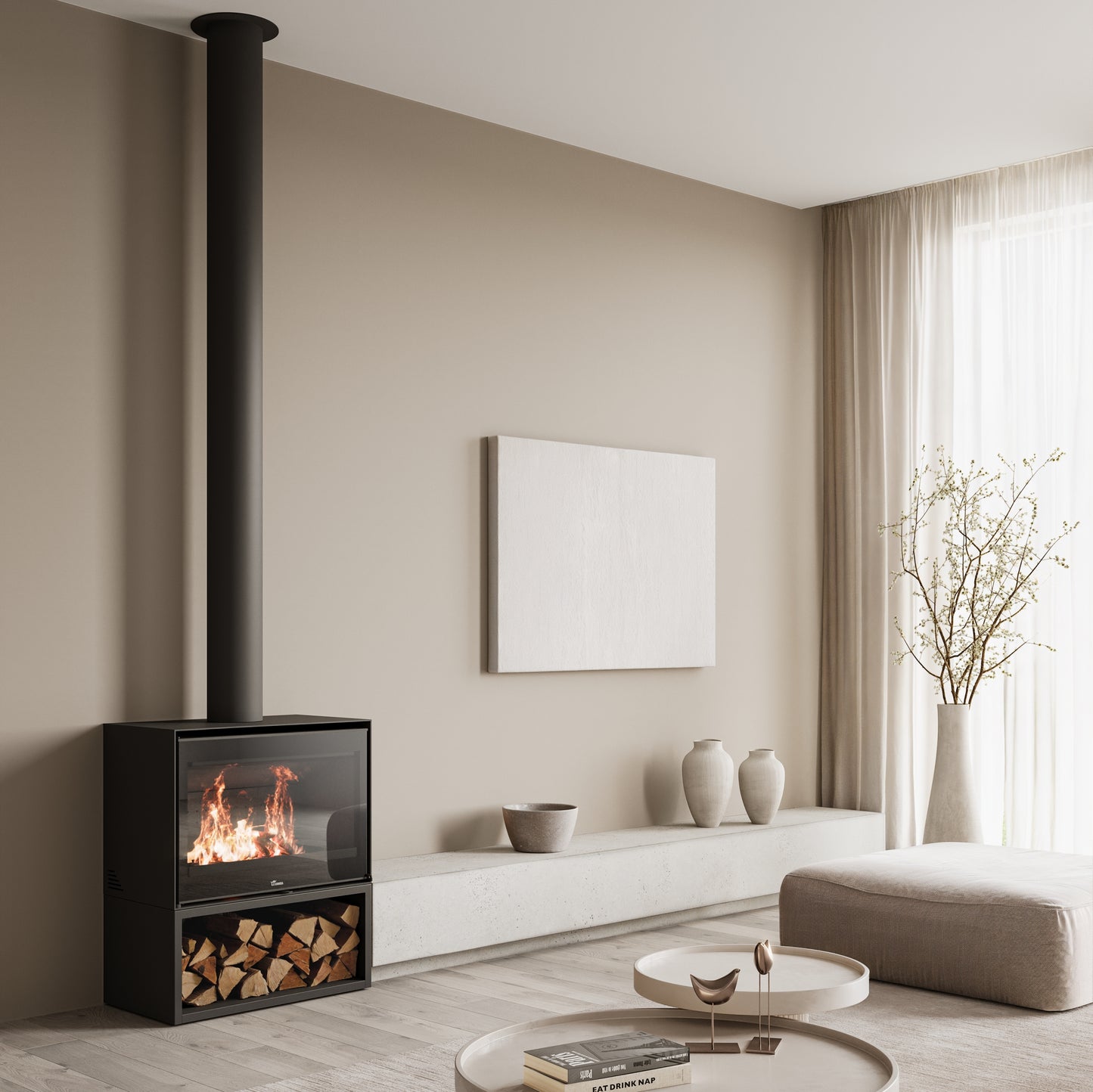 Lacunza Loire 800 Freestanding Wood Fireplace