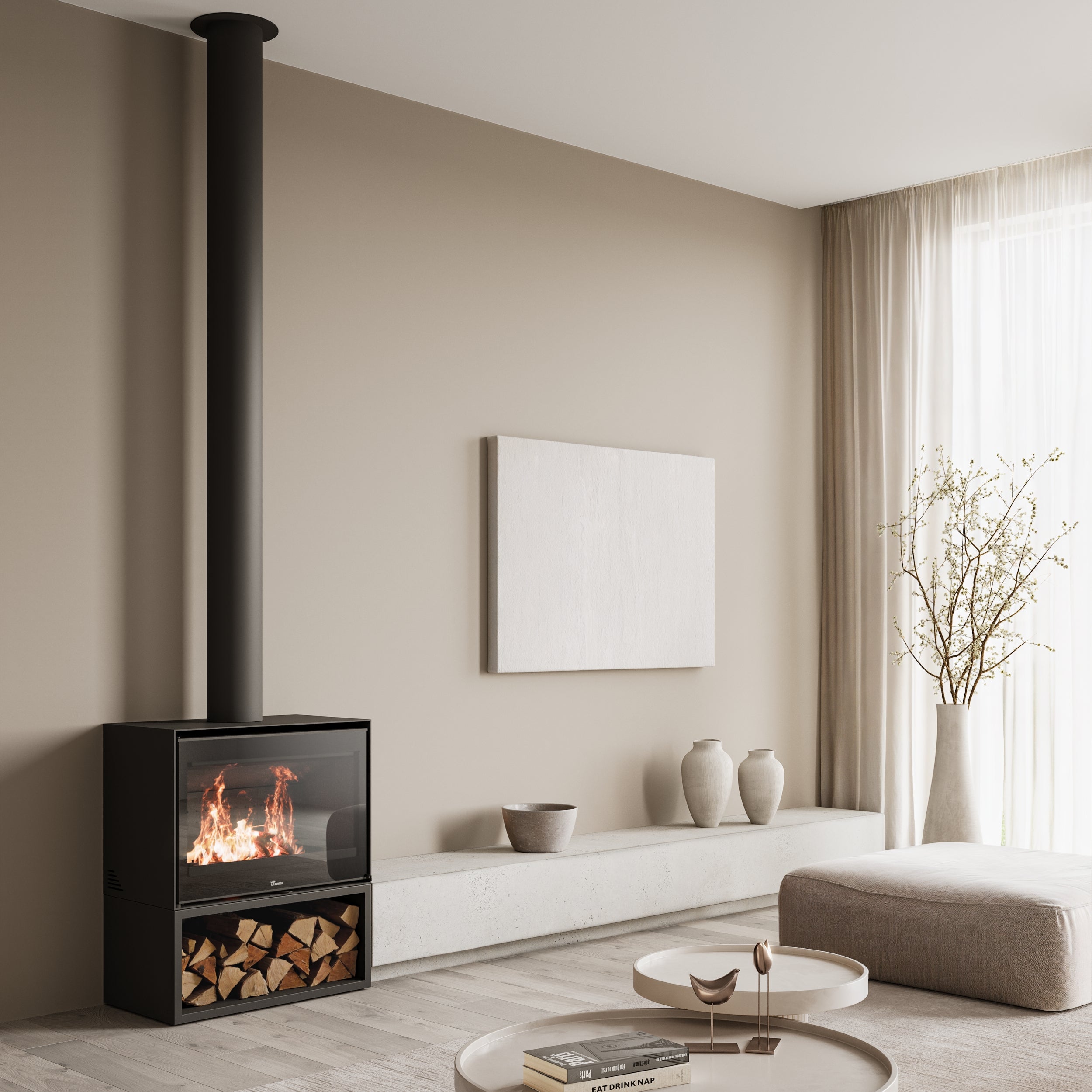 Lacunza Loire 800 Freestanding Wood Fireplace