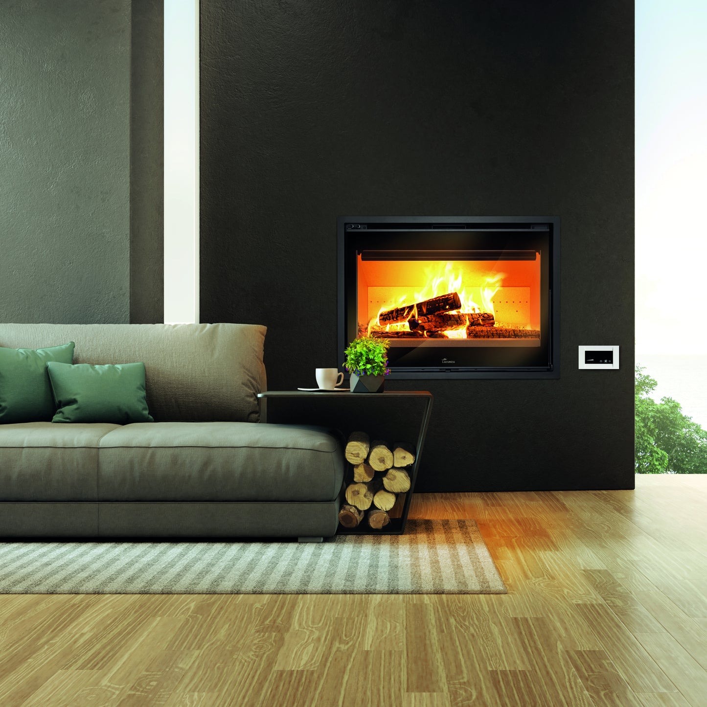 Lacunza Loire 800 Inbuilt Wood Fireplace