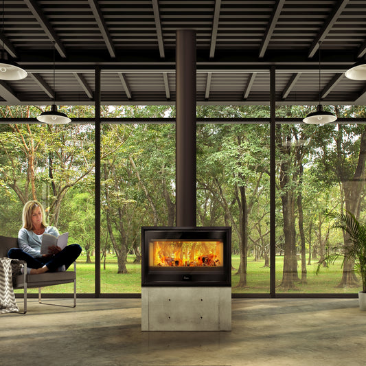 Lacunza Verona 800 Free Standing Wood Fireplace