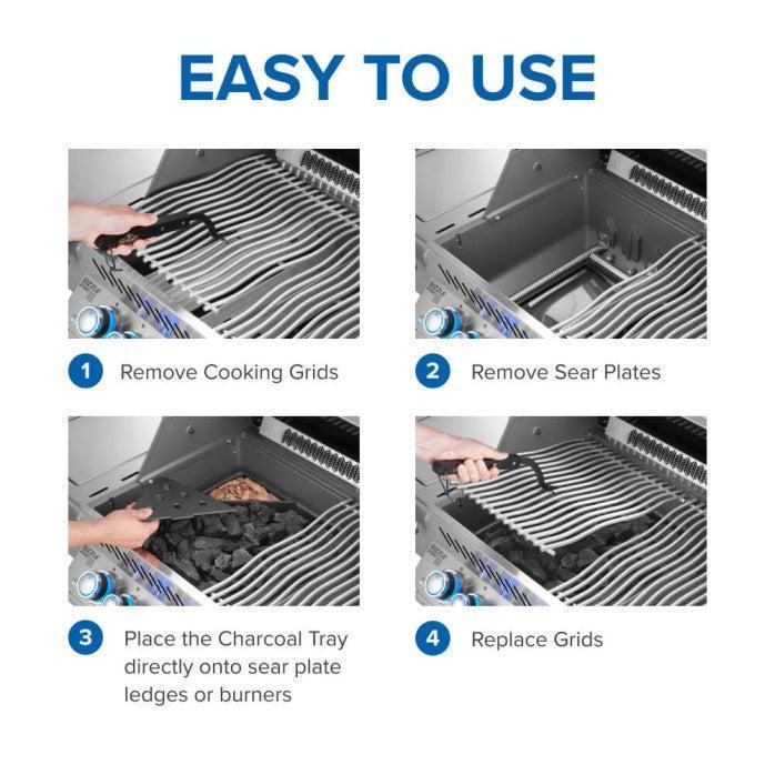 Napoleon Cast Iron Charcoal and Smoker Tray