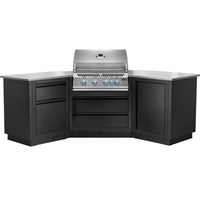 Napoleon Outdoor Kitchen Built-in 700 BBQ 32" RBIPSS 45° Corner, Matte Black, LPG