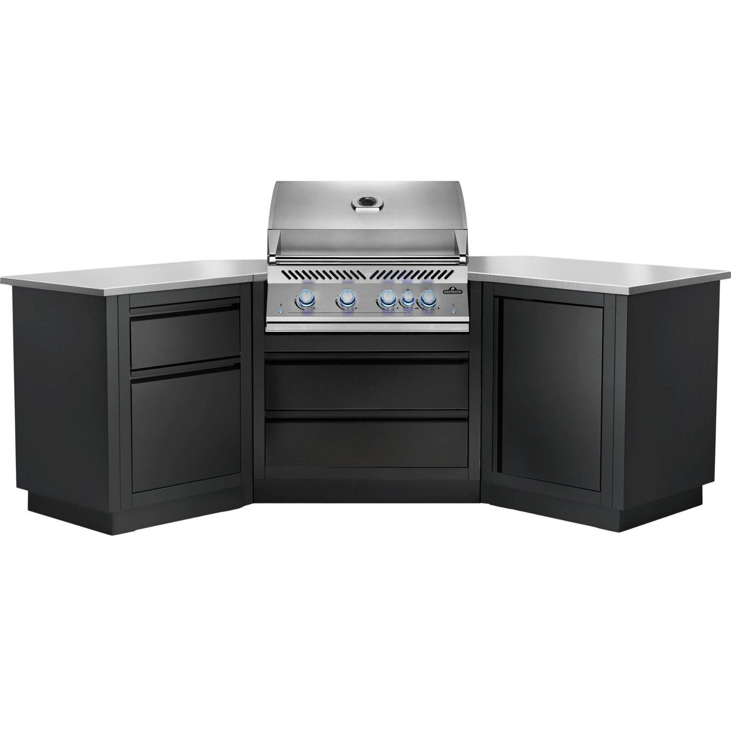 Napoleon Outdoor Kitchen Built-in 700 BBQ 32" RBIPSS 45° Corner, Matte Black, LPG