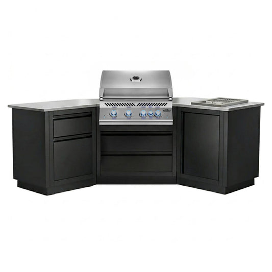 Napoleon Outdoor Kitchen Built-in 700 BBQ 32" RBIP and 10" IRPSS, 45° Corner, LPG