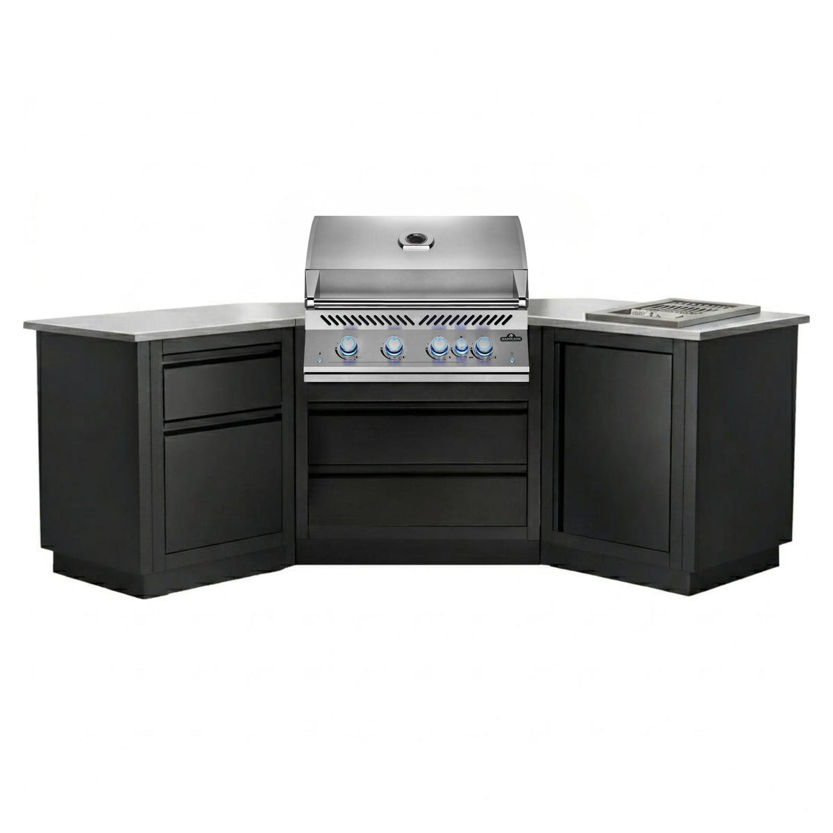 Napoleon Outdoor Kitchen Built-in 700 BBQ 32" RBIP and 10" IRPSS, 45° Corner, LPG
