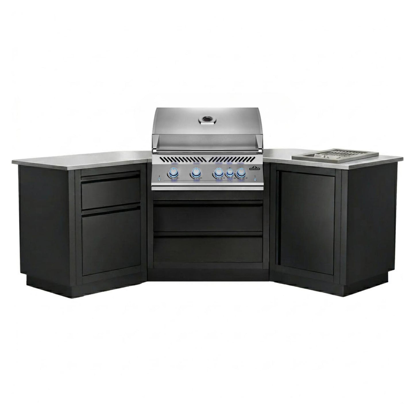 Napoleon Outdoor Kitchen Built-in 700 BBQ 32" RBIP and 10" IRPSS, 45° Corner, LPG