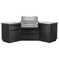 Napoleon Outdoor Kitchen Built-in 700 BBQ 38" RBIN 45° Corner, Matte Black, Natural Gas