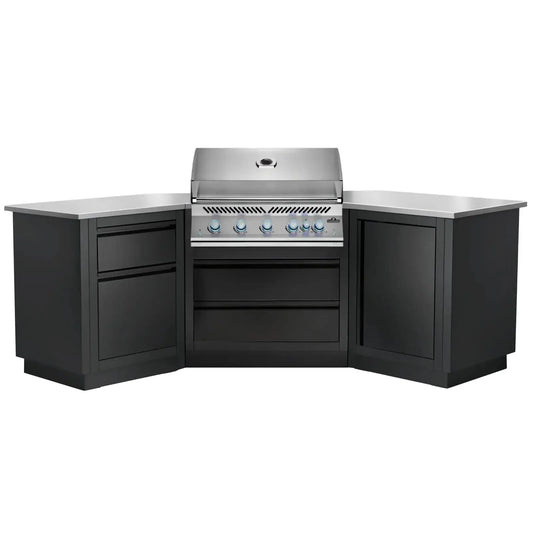 Napoleon Outdoor Kitchen Built-in 700 BBQ 38" RBIN 45° Corner, Matte Black, Natural Gas