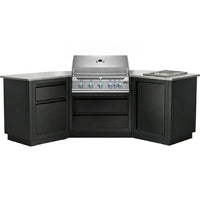 Napoleon Outdoor Kitchen Built-in 700 BBQ 38" RBIP and 10" IRPSS, 45° Corner, LPG