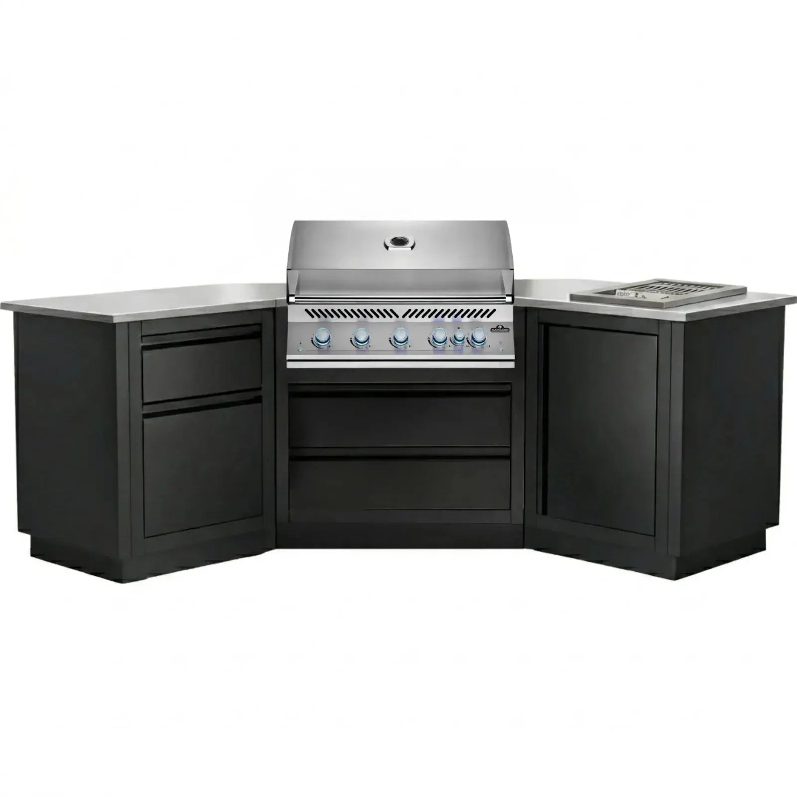 Napoleon Outdoor Kitchen Built-in 700 BBQ 38" RBIP and 10" IRPSS, 45° Corner, LPG