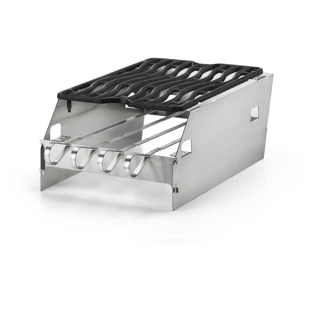 Napoleon Side Burner Windshield with Skewer Rack