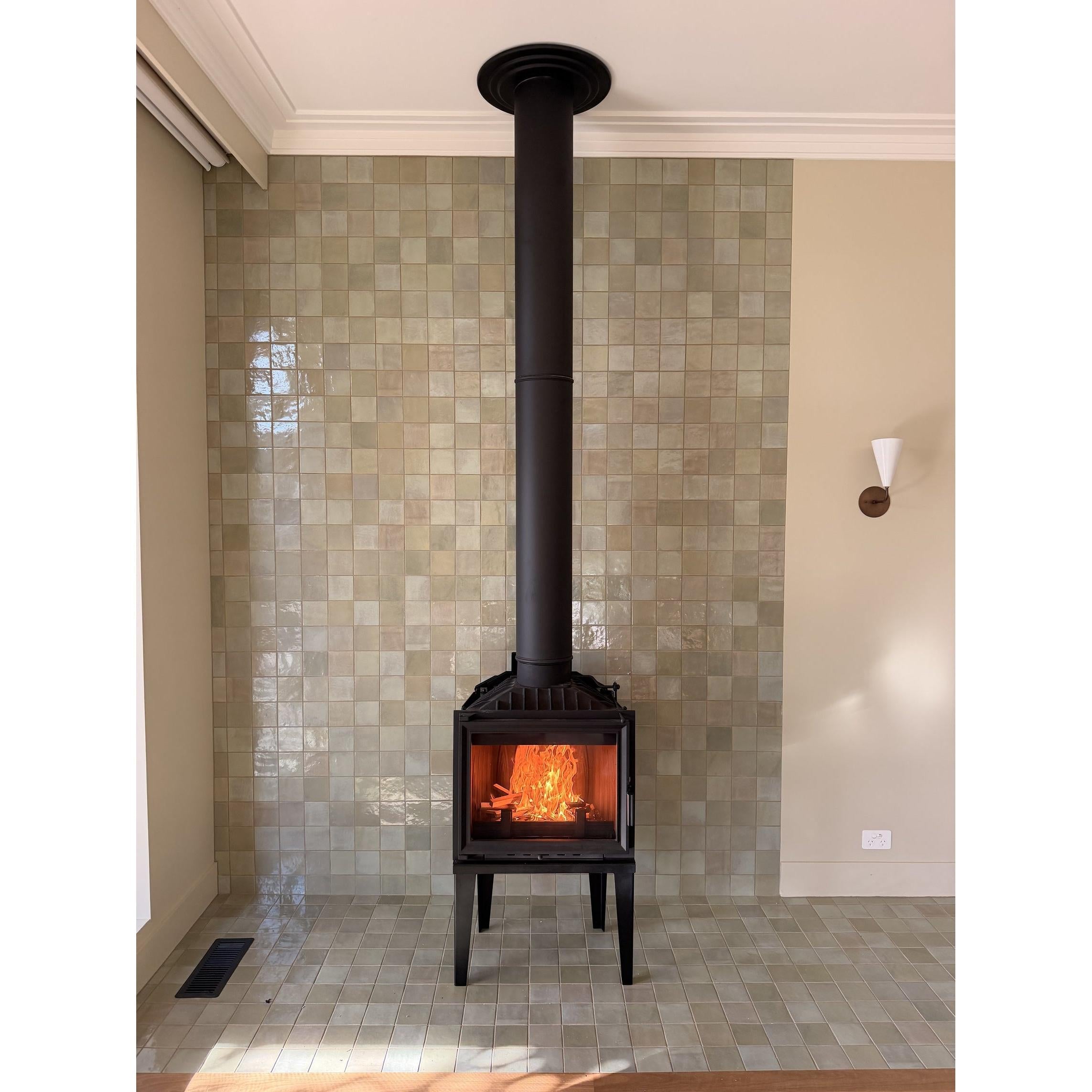 PAD 7" Insulated 4m Flue Kit - Black