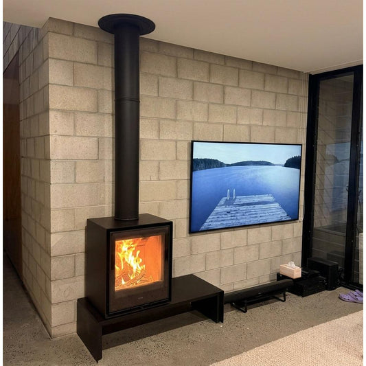 PAD 7" Insulated 4m Flue Kit - Black