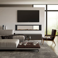Real Flame Element 1800 Double Sided Gas Fireplace