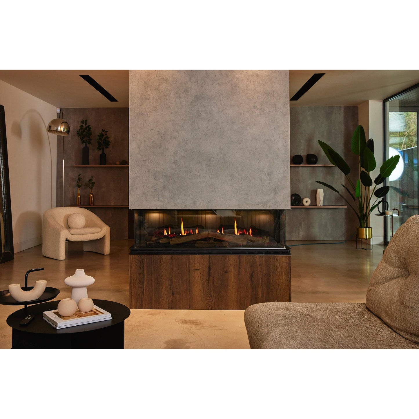 Real Flame Vista 700 Three Sided Electric Fireplace