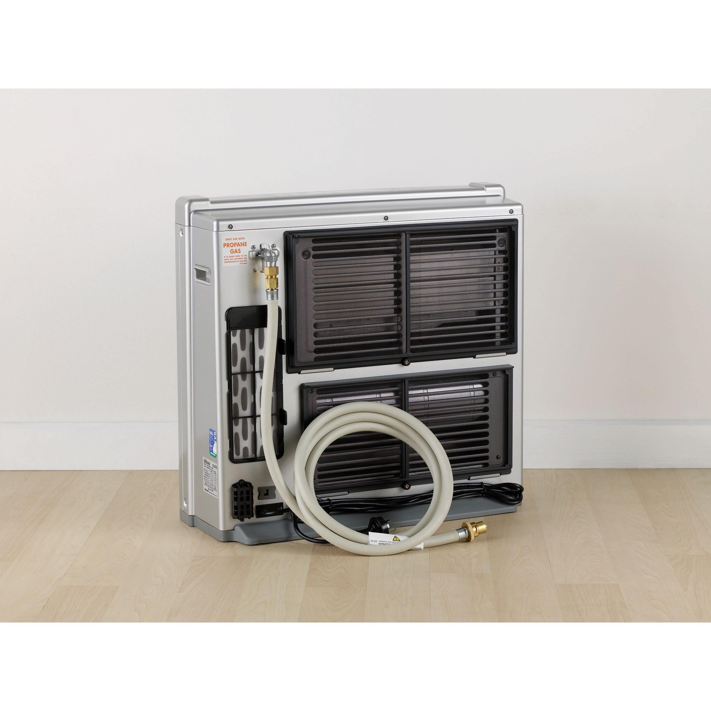 Rinnai Avenger 25 Portable Gas Heater Platinum Silver