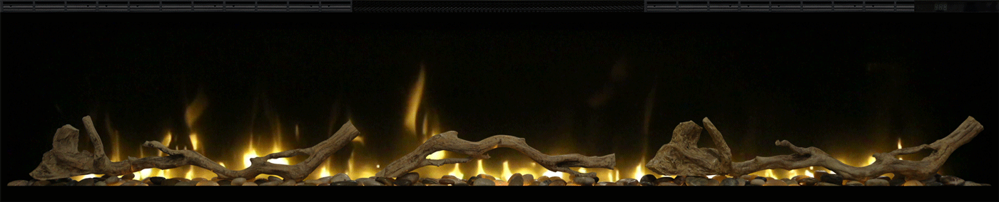 Real Flame Ignite XL74 2kW Wall Mounted Electric Fireplace